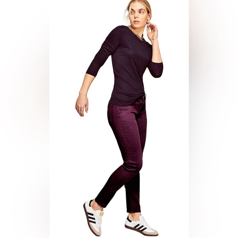 Warp + Weft JFK Skinny Jeans In Vineyard Wine Size 28 X 29